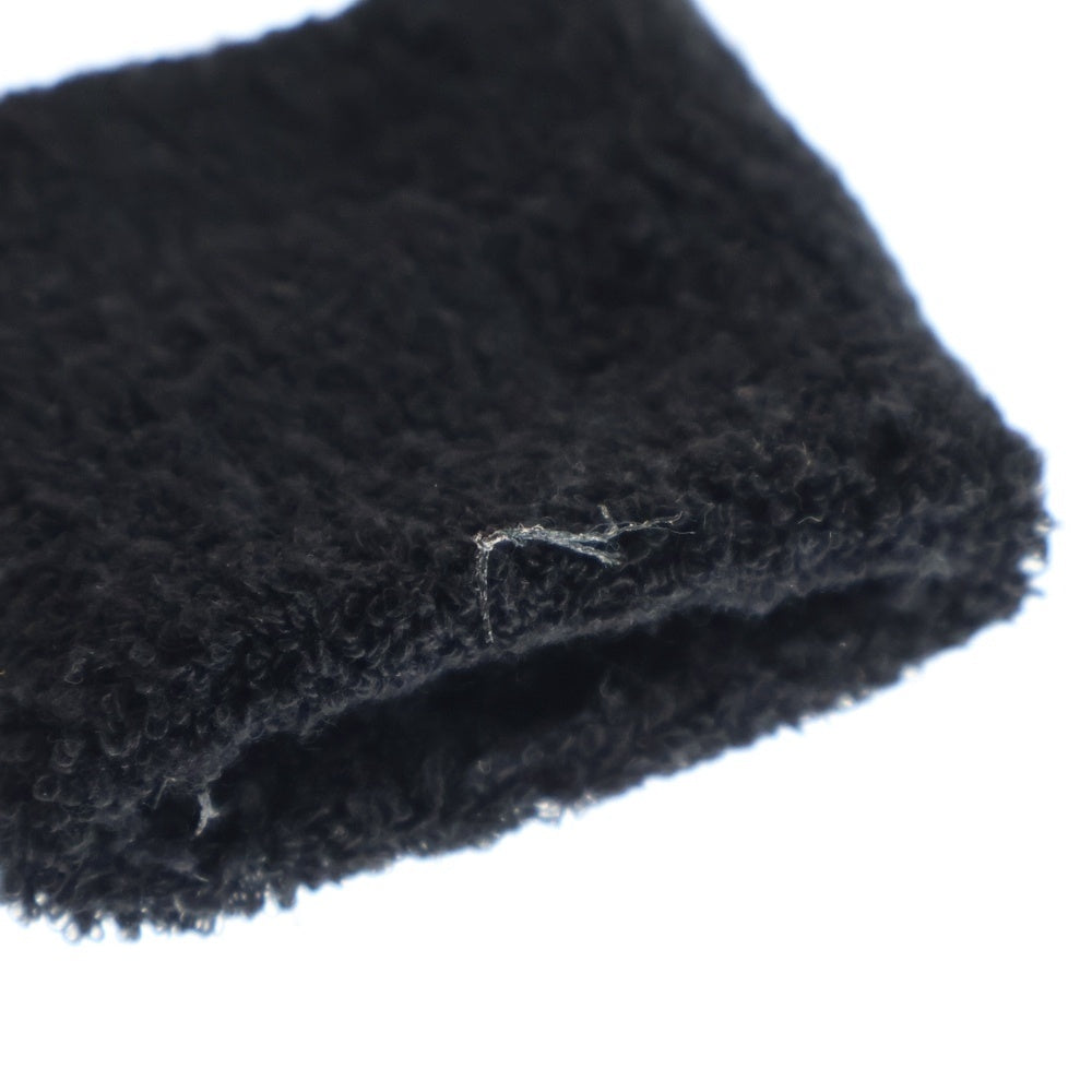 CHROME HEARTS(クロムハーツ) SWEATBAND WRIST エナメル パテントレザー クロスパッチ リストバンド ブラック
