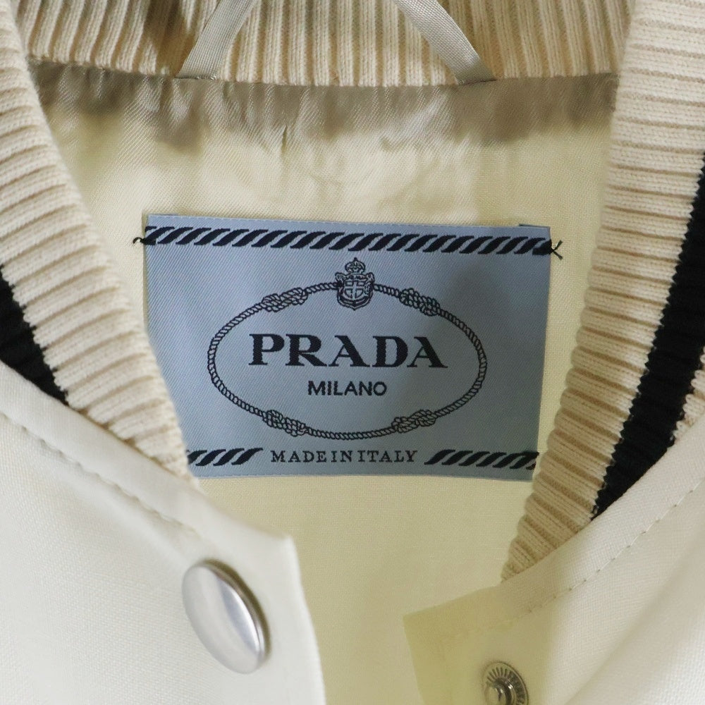 PRADA(プラダ) KID MOHAIR BOMBER JACKET パッチデザイン キッドモヘア