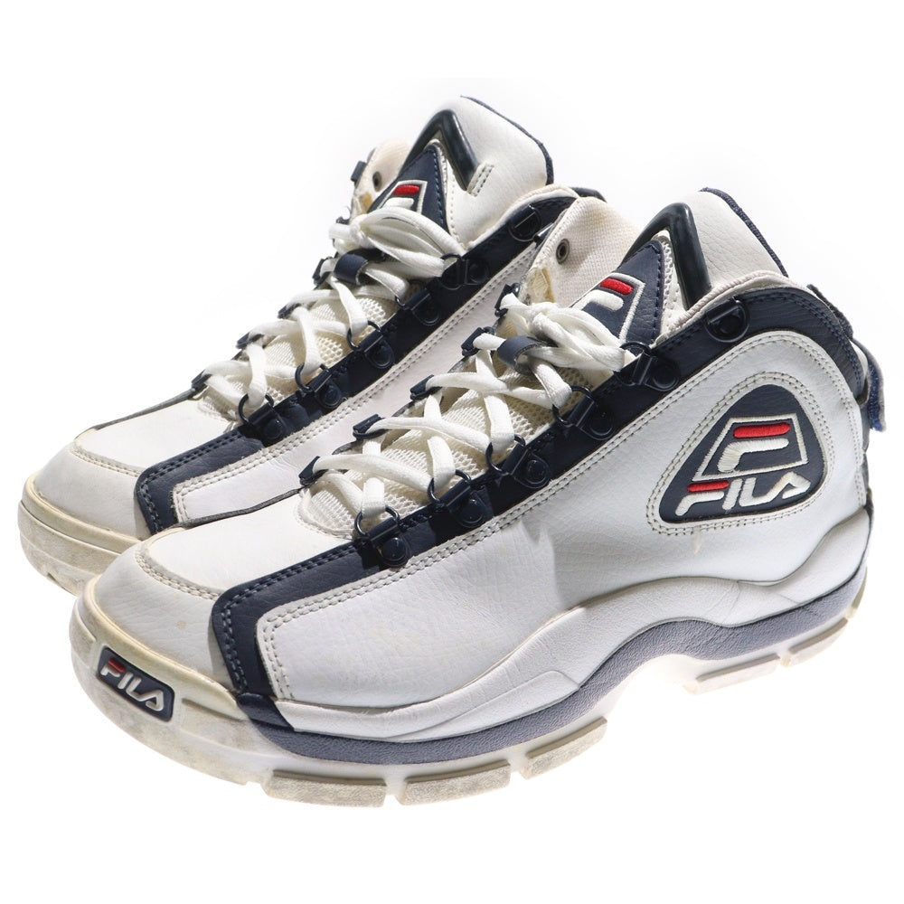 FILA(フィラ) GRANT HILL 2 グラントヒル2 ミッドカットスニーカー ホワイト/ネイビー US9/27cm MFW17001-001