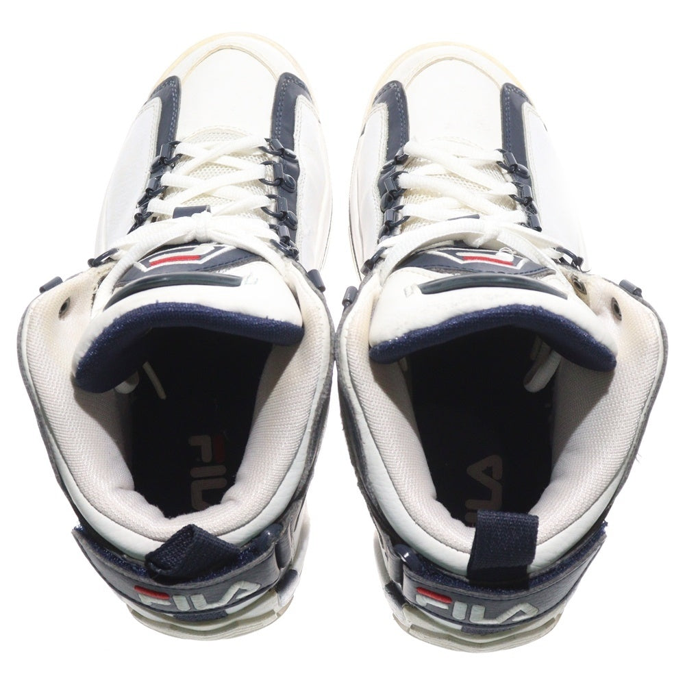 FILA(フィラ) GRANT HILL 2 グラントヒル2 ミッドカットスニーカー ホワイト/ネイビー US9/27cm MFW17001-001