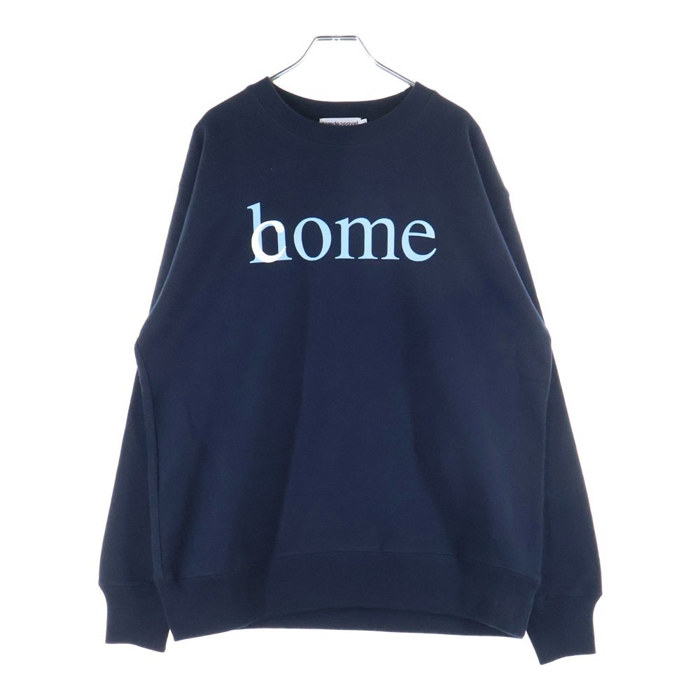 CABARET POVAL(キャバレーポバール) Home Crewneck ホームクルーネックスウェット トレーナー ネイビー