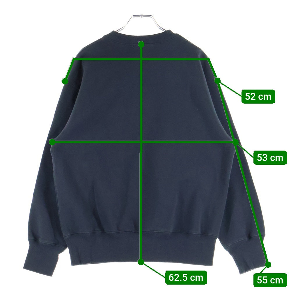 CABARET POVAL(キャバレーポバール) Logo Crewneck ロゴクルーネックスウェット トレーナー チャコール