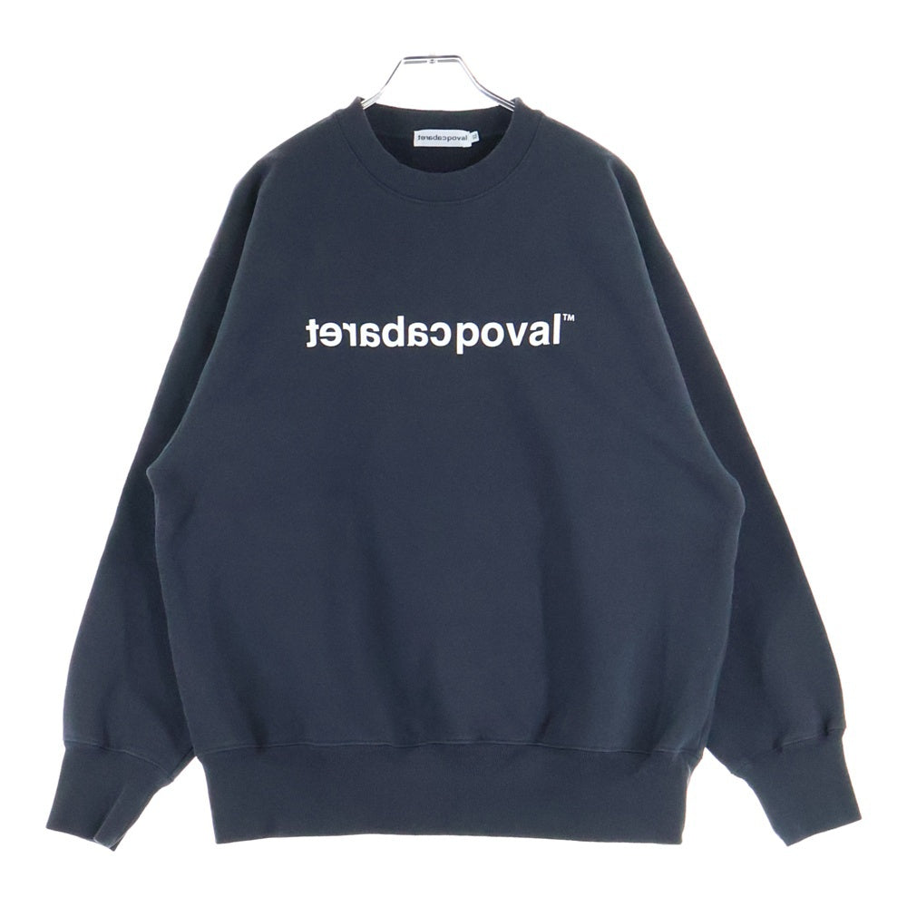 CABARET POVAL(キャバレーポバール) Logo Crewneck ロゴクルーネックスウェット トレーナー チャコール