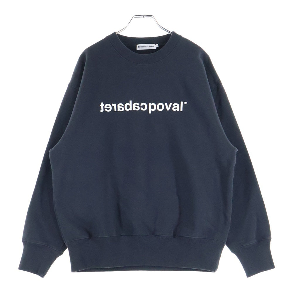 CABARET POVAL(キャバレーポバール) Logo Crewneck ロゴクルーネックスウェット トレーナー チャコール