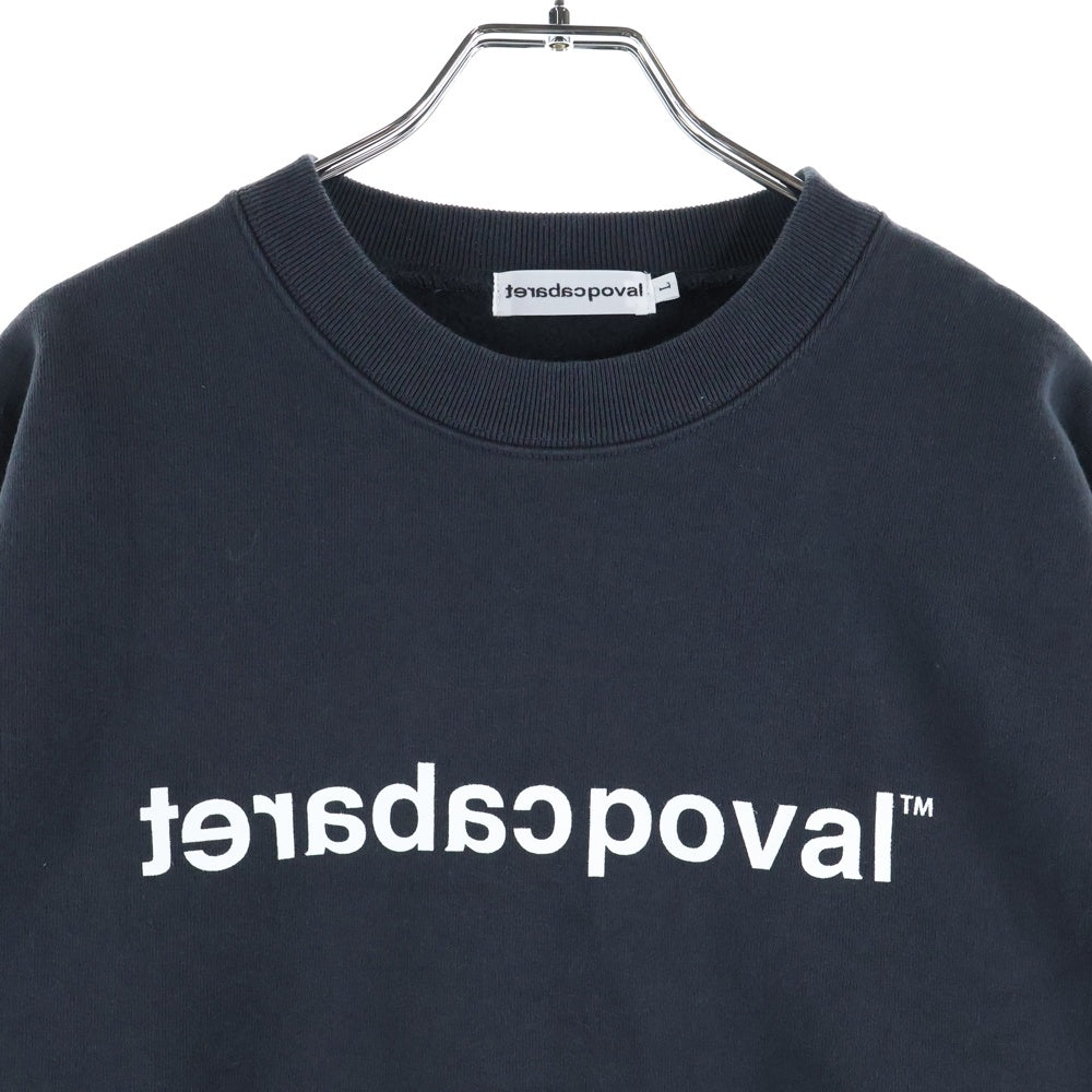 CABARET POVAL(キャバレーポバール) Logo Crewneck ロゴクルーネックスウェット トレーナー チャコール