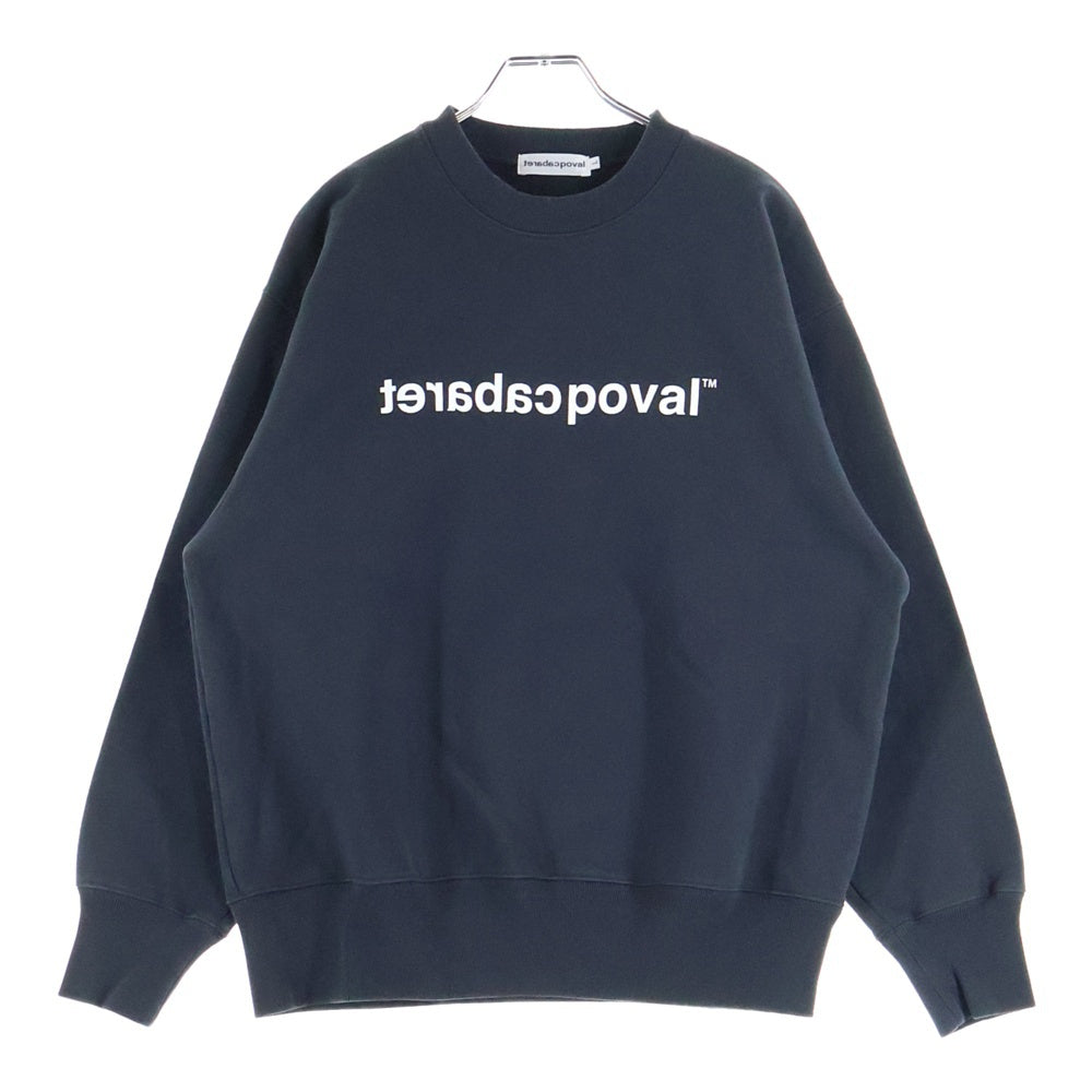 CABARET POVAL(キャバレーポバール) Logo Crewneck ロゴクルーネックスウェット トレーナー チャコール