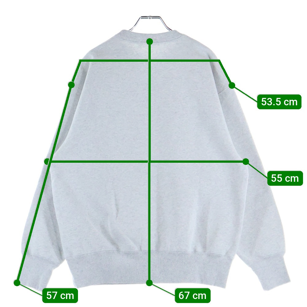 CABARET POVAL(キャバレーポバール) Logo Crewneck ロゴクルーネックスウェット トレーナー グレー