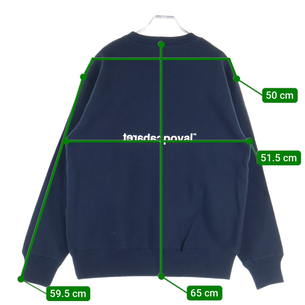 CABARET POVAL(キャバレーポバール) Home Crewneck ホームクルーネックスウェット トレーナー ネイビー