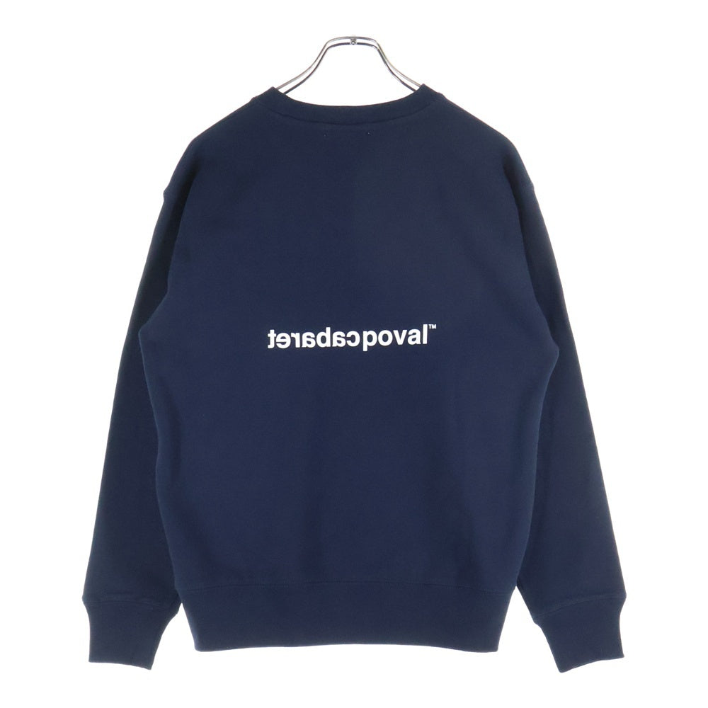 CABARET POVAL(キャバレーポバール) Home Crewneck ホームクルーネックスウェット トレーナー ネイビー