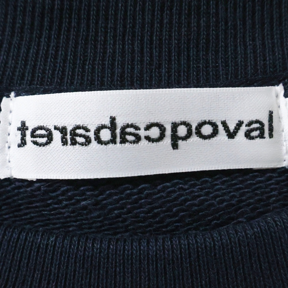 CABARET POVAL(キャバレーポバール) Home Crewneck ホームクルーネックスウェット トレーナー ネイビー