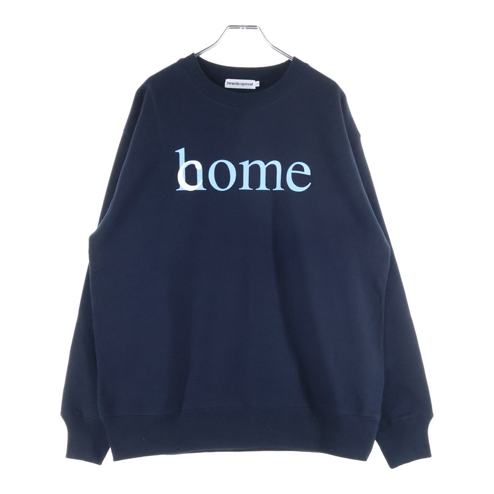 CABARET POVAL(キャバレーポバール) Home Crewneck ホームクルーネックスウェット トレーナー ネイビー