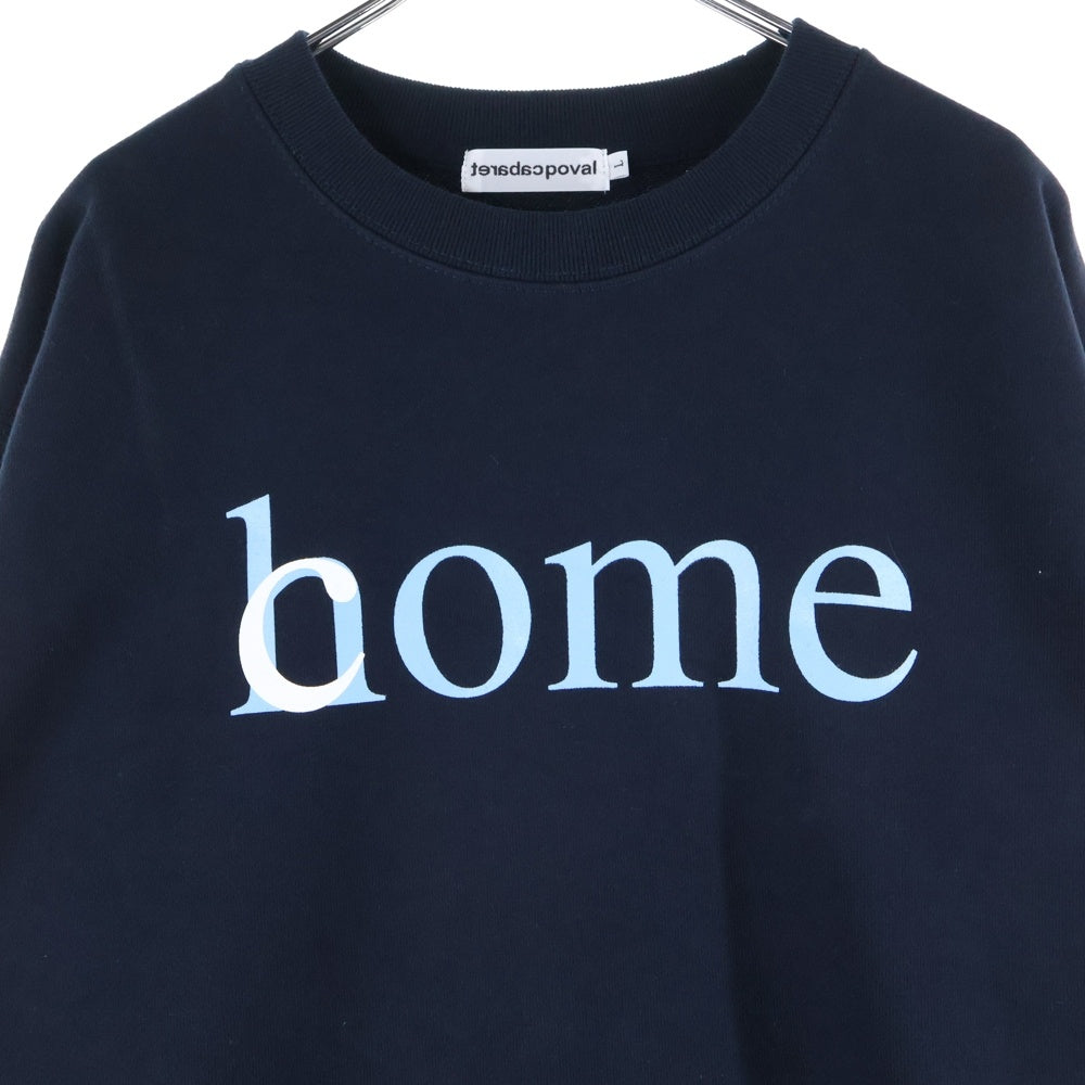 CABARET POVAL(キャバレーポバール) Home Crewneck ホームクルーネックスウェット トレーナー ネイビー