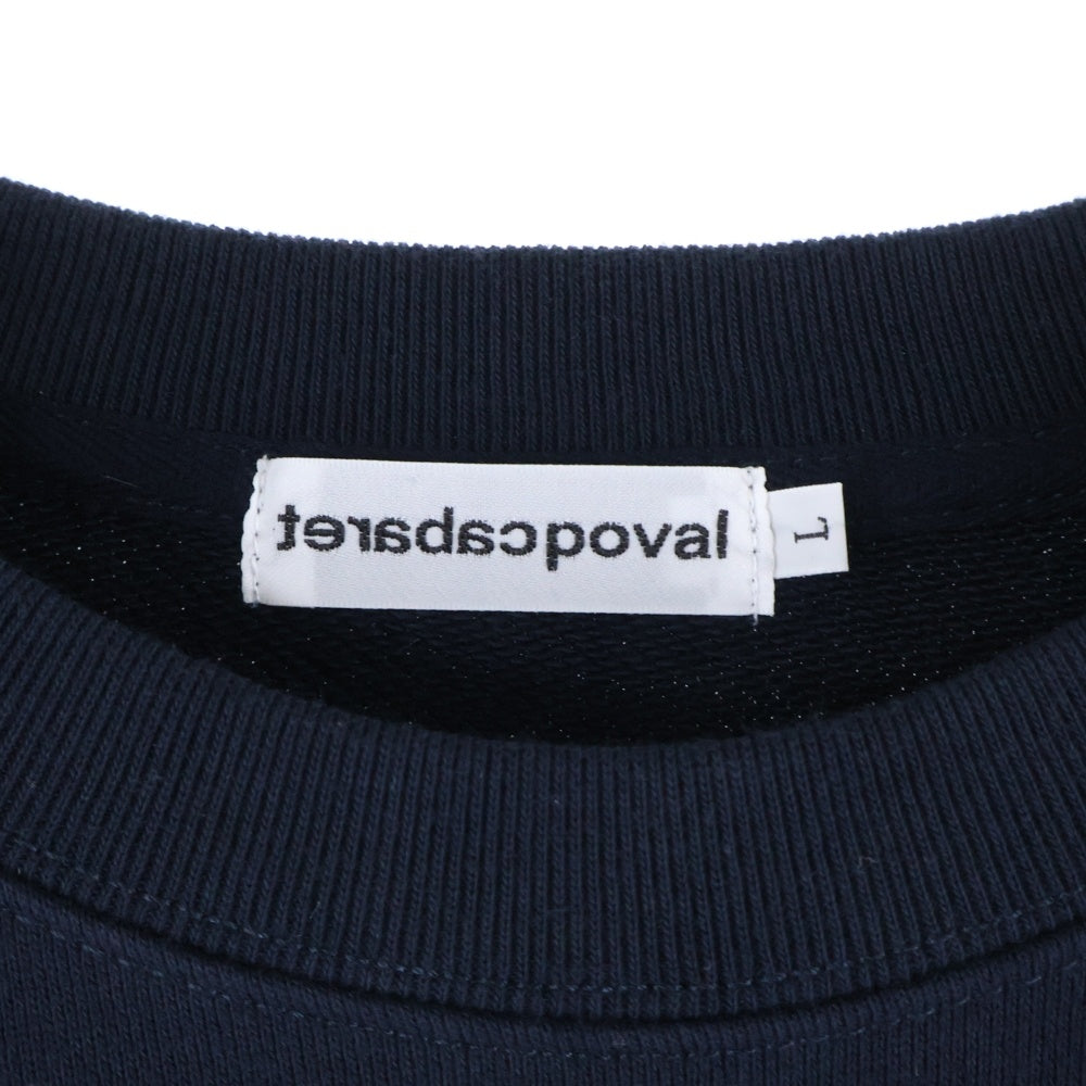 CABARET POVAL(キャバレーポバール) Home Crewneck ホームクルーネックスウェット トレーナー ネイビー