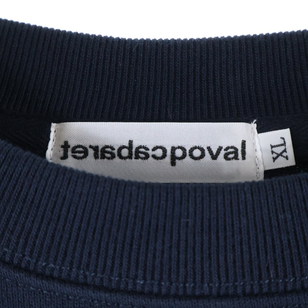 CABARET POVAL(キャバレーポバール) Home Crewneck ホームクルーネックスウェット トレーナー ネイビー