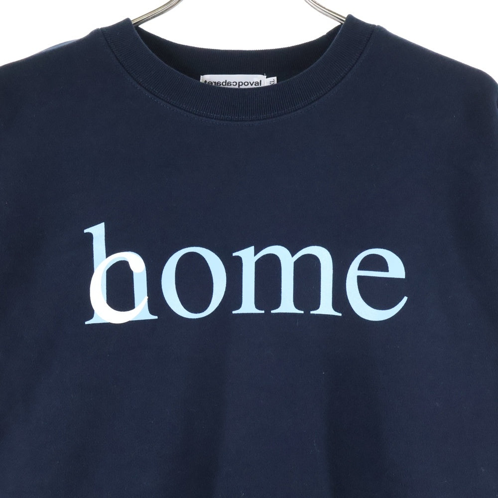 CABARET POVAL(キャバレーポバール) Home Crewneck ホームクルーネックスウェット トレーナー ネイビー