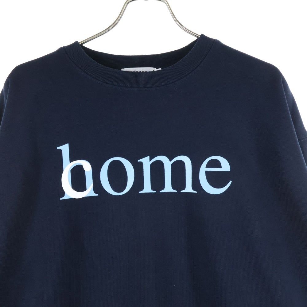 CABARET POVAL(キャバレーポバール) Home Crewneck ホームクルーネックスウェット トレーナー ネイビー