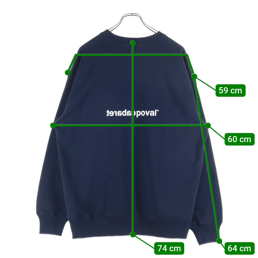 CABARET POVAL(キャバレーポバール) Home Crewneck ホームクルーネックスウェット トレーナー ネイビー