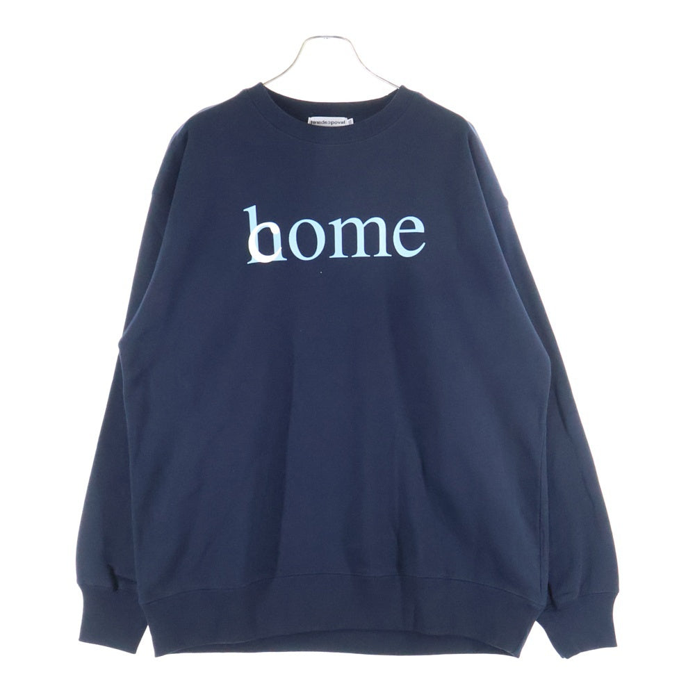 CABARET POVAL(キャバレーポバール) Home Crewneck ホームクルーネックスウェット トレーナー ネイビー