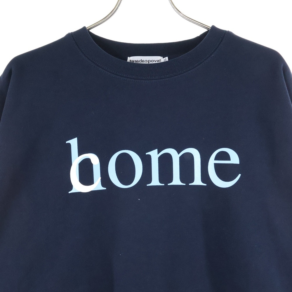 CABARET POVAL(キャバレーポバール) Home Crewneck ホームクルーネックスウェット トレーナー ネイビー