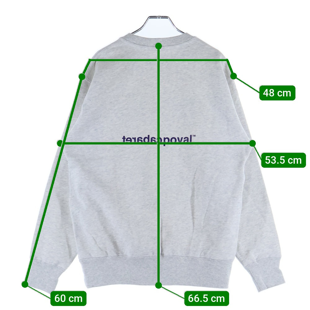 CABARET POVAL(キャバレーポバール) Home Crewneck ホームクルーネックスウェット トレーナー グレー