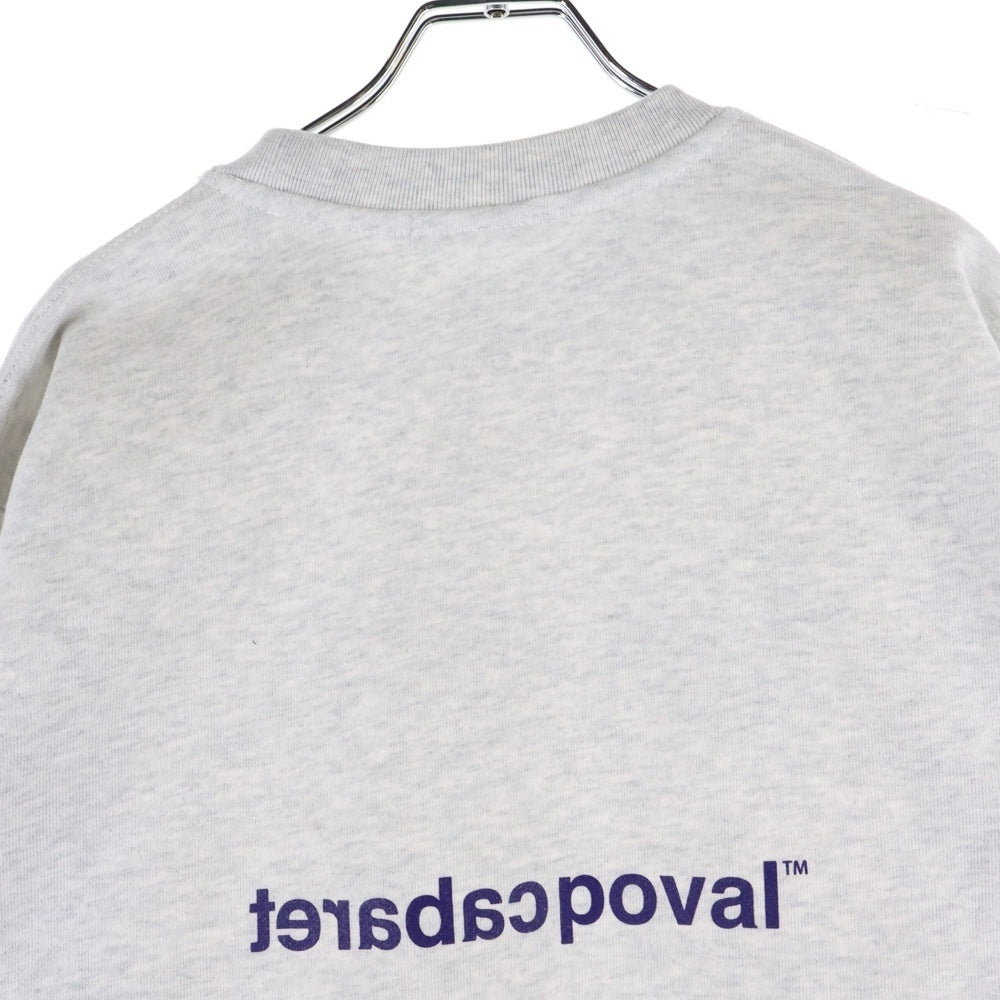 CABARET POVAL(キャバレーポバール) Home Crewneck ホームクルーネックスウェット トレーナー グレー