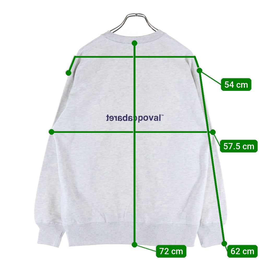 CABARET POVAL(キャバレーポバール) Home Crewneck ホームクルーネックスウェット トレーナー グレー