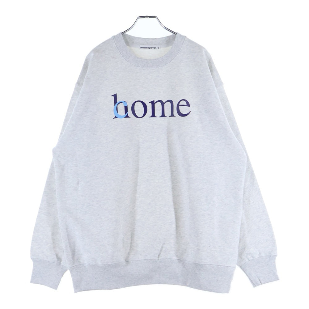 CABARET POVAL(キャバレーポバール) Home Crewneck ホームクルーネックスウェット トレーナー グレー