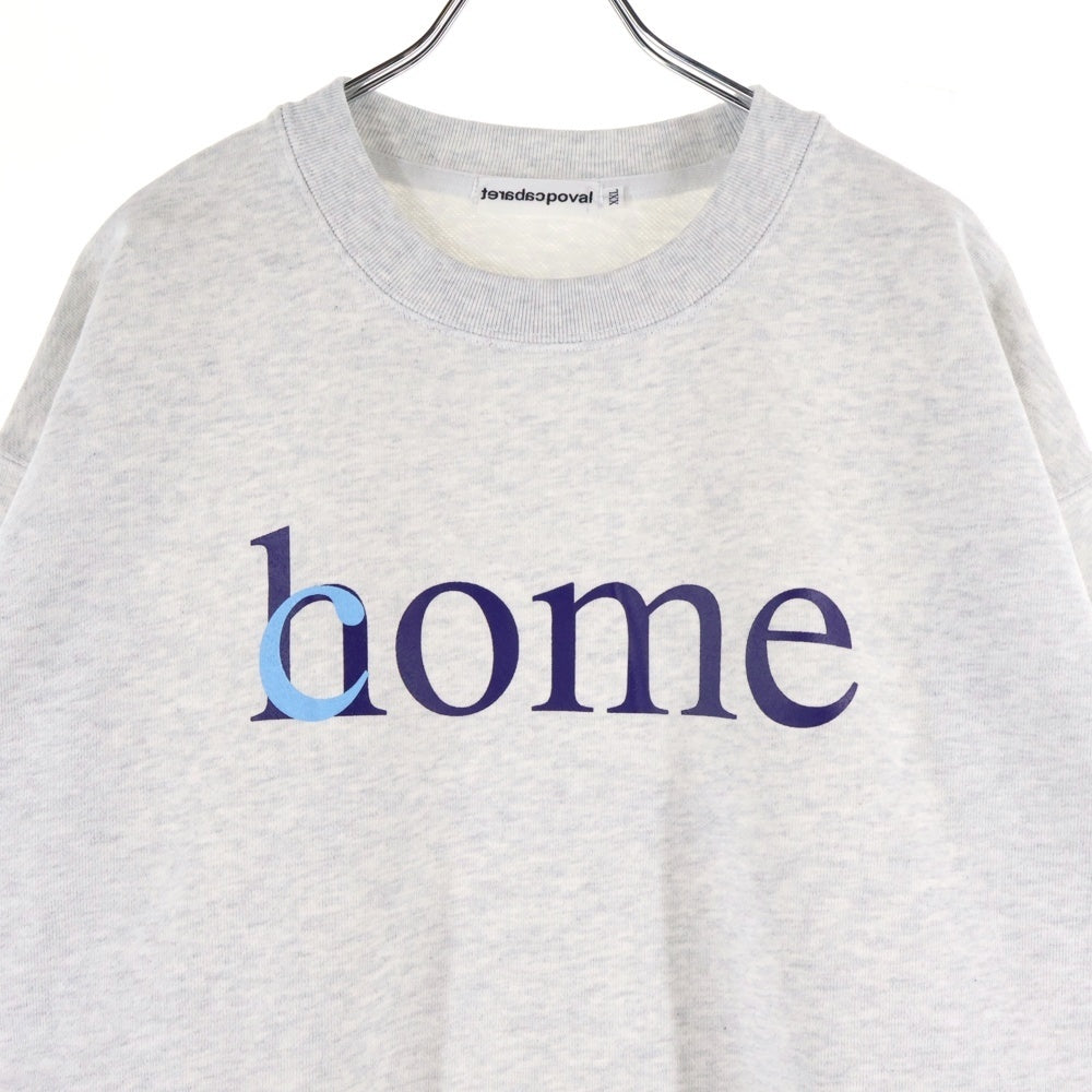 CABARET POVAL(キャバレーポバール) Home Crewneck ホームクルーネックスウェット トレーナー グレー