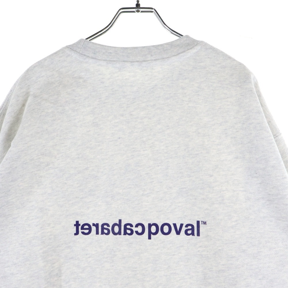 CABARET POVAL(キャバレーポバール) Home Crewneck ホームクルーネックスウェット トレーナー グレー