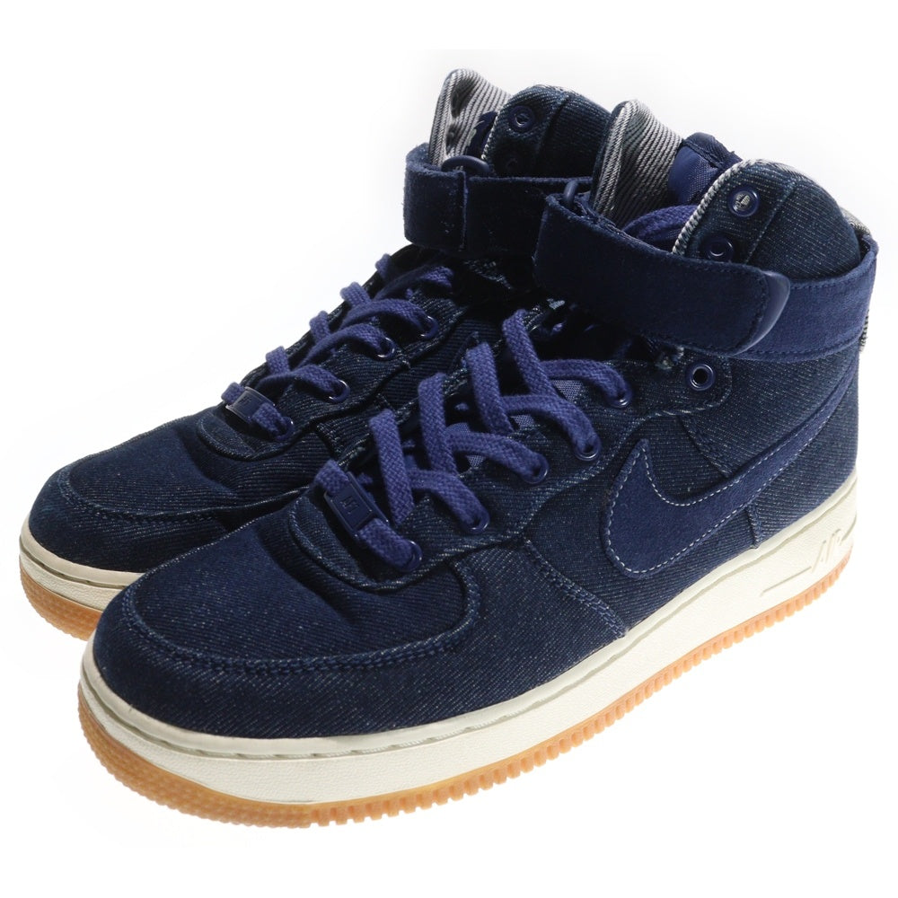 NIKE(ナイキ) WMNS AIR FORCE 1 HIGH SE DENIM BINARY BLUE ウィメンズ エアフォース1 デニムバイナリーブルー ハイカットスニーカー 26.5cm 860544-400 レディース