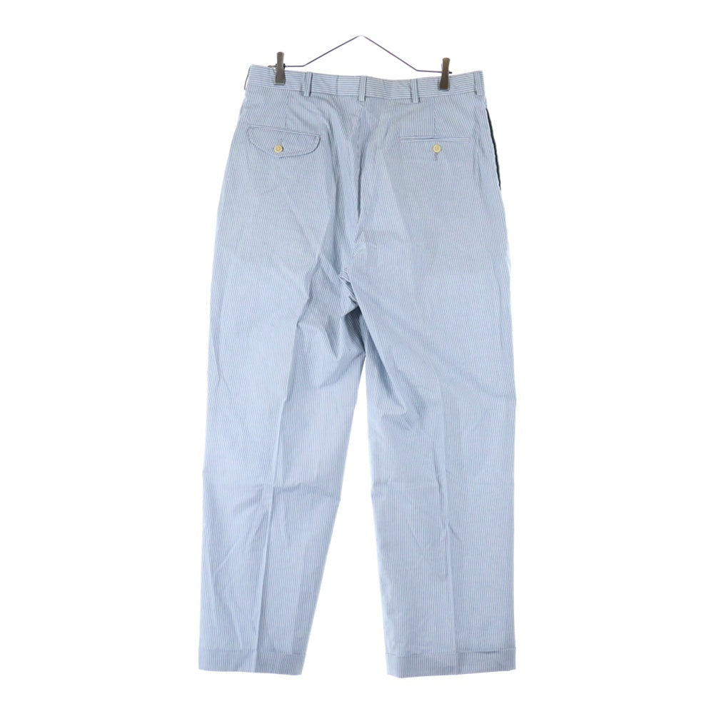 POLO RALPH LAUREN(ポロラルフローレン) ストライプ柄 2タック コットンスラックス パンツ ブルー 514814072KV