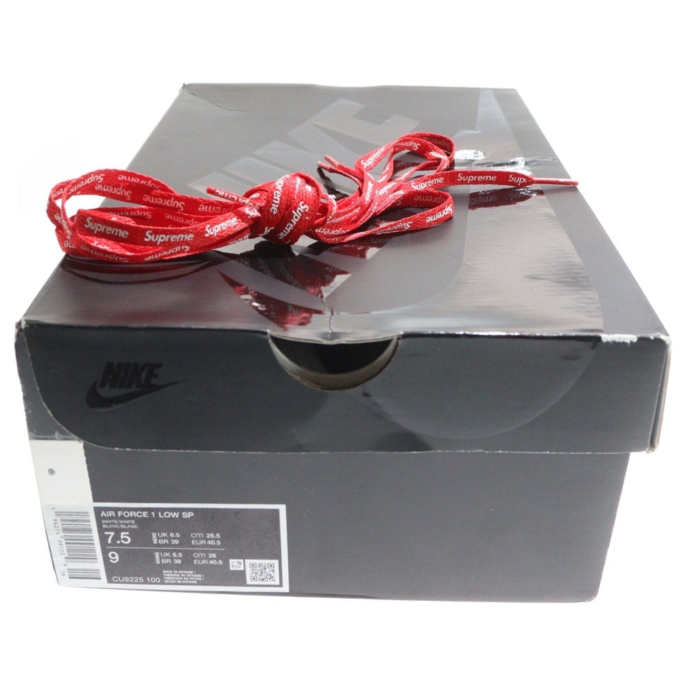 NIKE(ナイキ) ×SUPREME AIR FORCE 1 LOW シュプリーム エアフォース ローカットスニーカー ホワイト US7.5/25.5cm CU9225-100