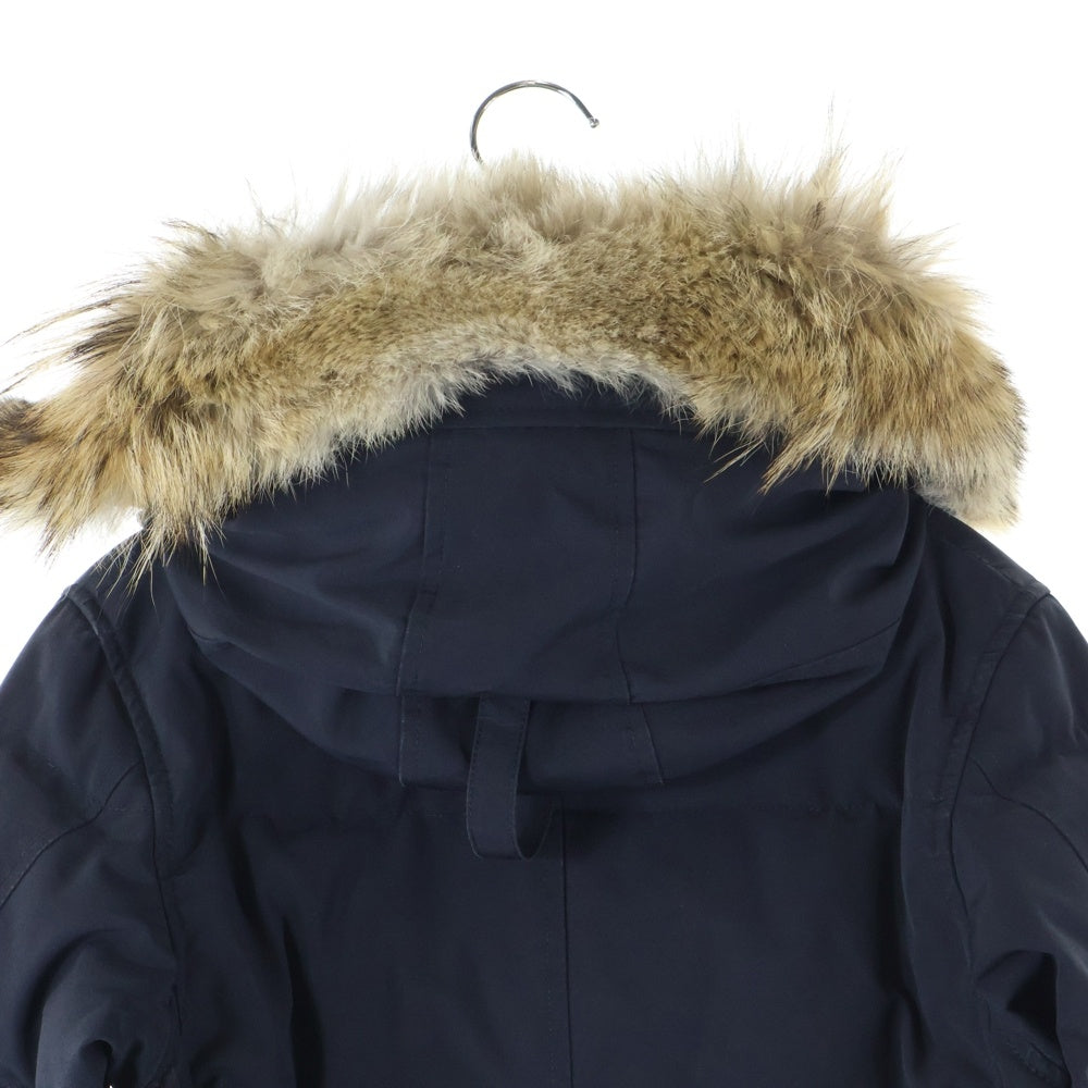 CANADA GOOSE(カナダグース) SHELBURNE PARKA シェルバーン パーカ ファー付き フーデット ジップアップ ロングダウンジャケット レディース ブラック 3802LB