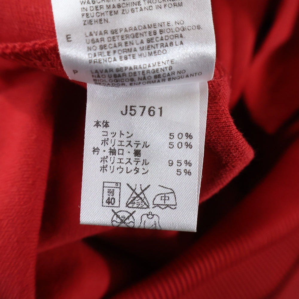 FRED PERRY(フレッドペリー) 胸エンブロイダリーデザイン ダブルポケット ジップアップ トラックジャケット レッド J5761