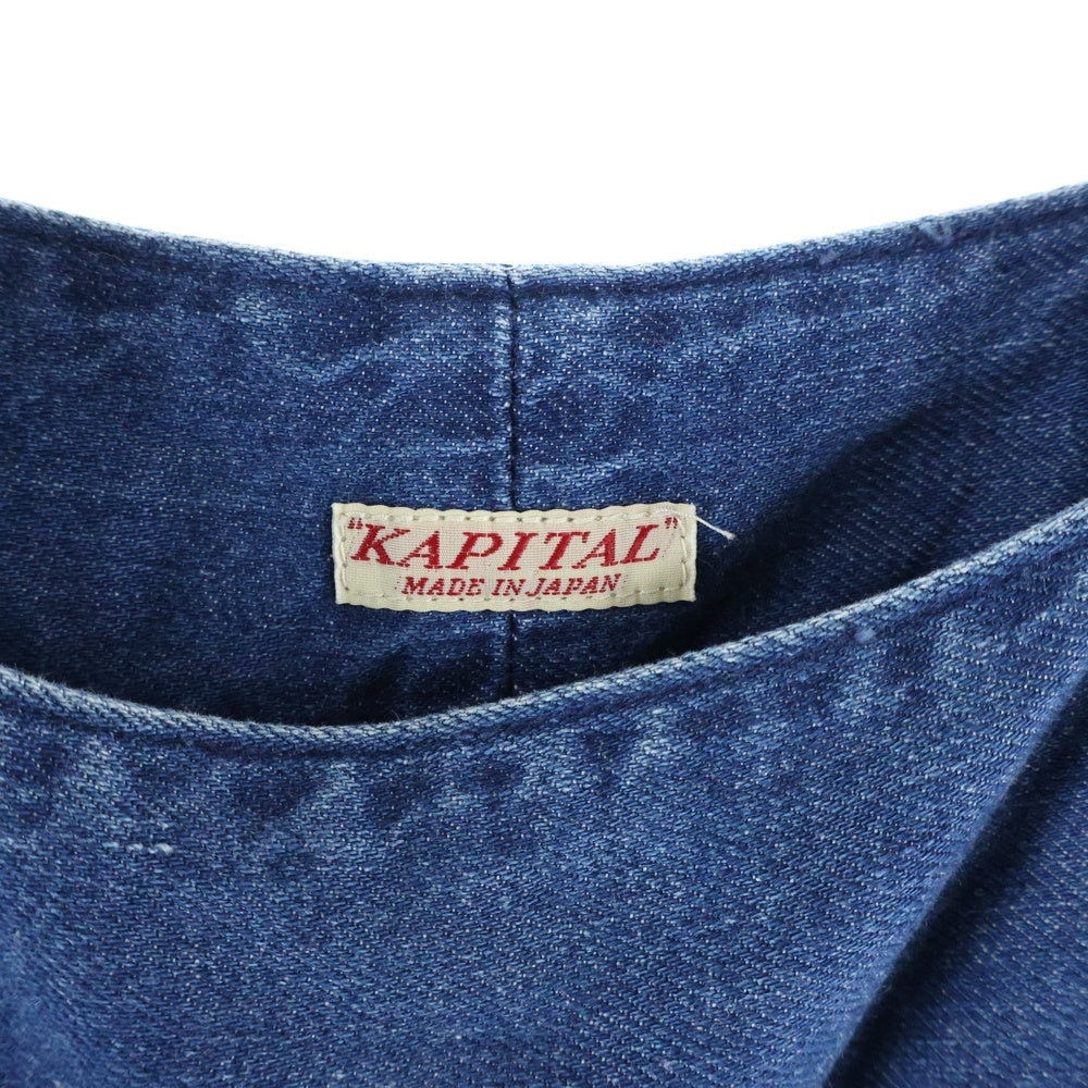 KAPITAL キャピタル　ペンシルトンボンサロペット KAPITAL(キャピタル) マルチポケット デニム ペンシルトンボン