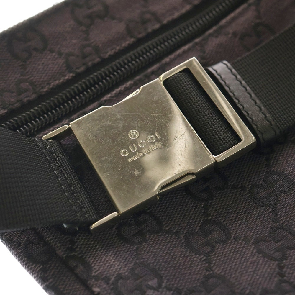 GUCCI(グッチ) GGキャンバス レザーフラップ クロスボディ ショルダー