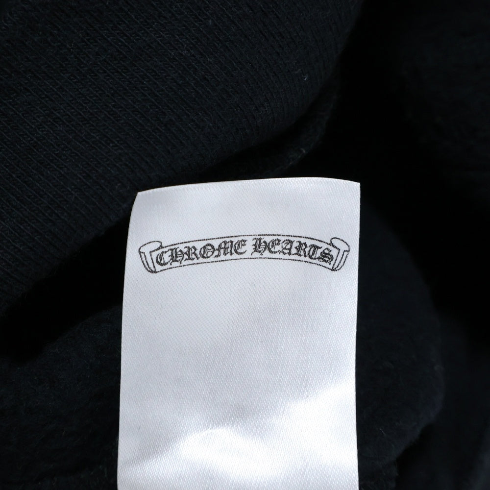 CHROME HEARTS(クロムハーツ) WTSHRT PLVR アームロゴプリントデザイン プルオーバー フーデッド スウェット パーカー ブラック/ブラウン