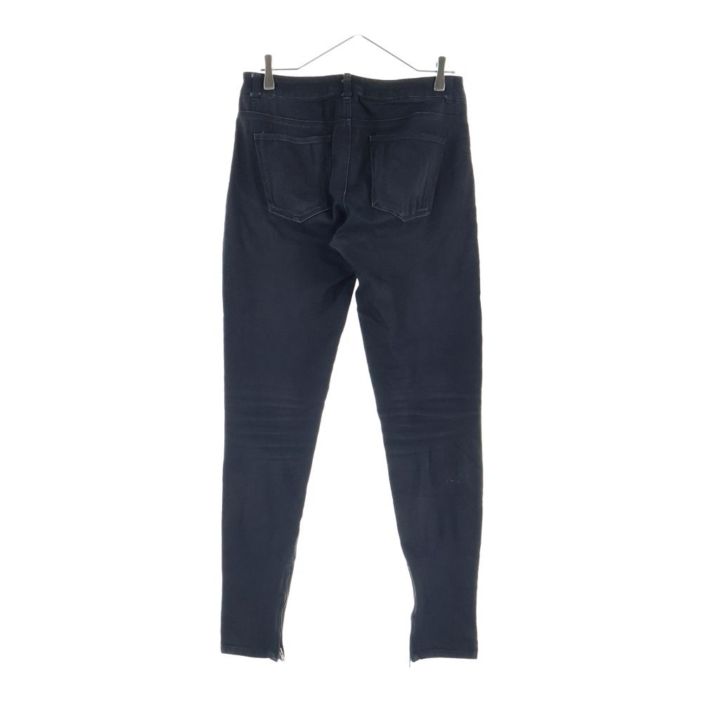 ADRER(アドラー) 裾ジップスリット ジップフライ スキニーデニムパンツ ブラック ADAZU1019004