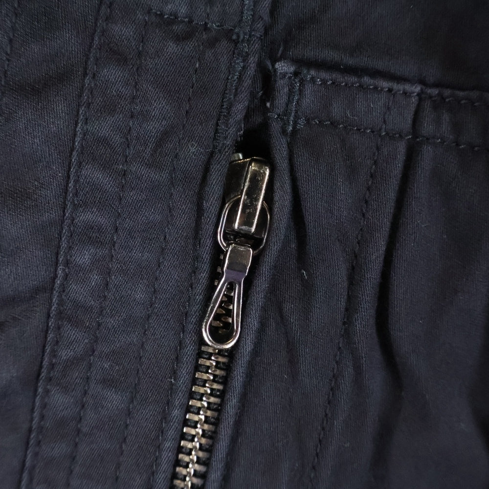 JULIUS(ユリウス) 09AW 7th Morning マルチジップポケット テーパード カーゴパンツ ブラック