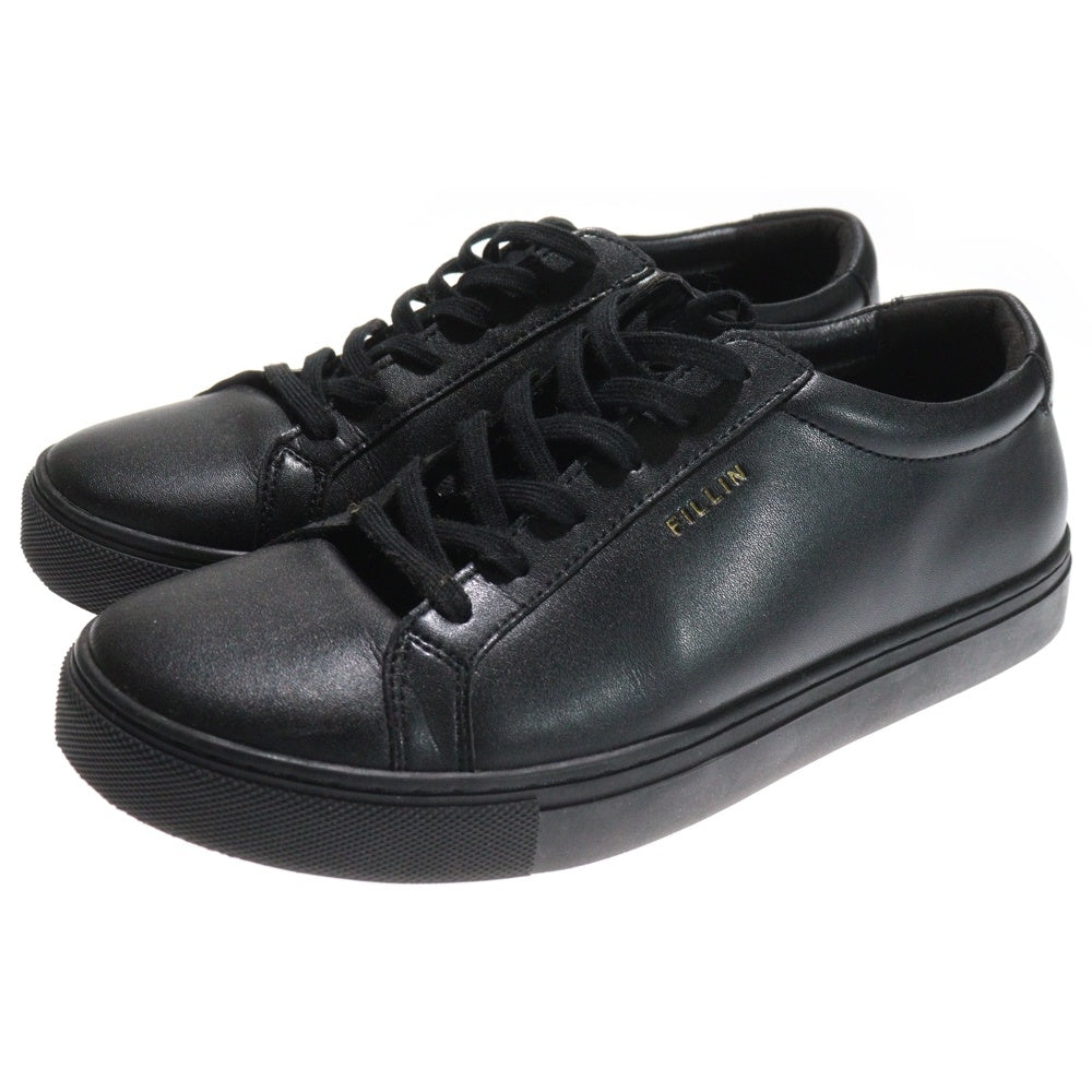 NO BRAND(ノーブランド) FILLIN CLASSIC フィルイン クラシック レザー ローカットスニーカー ブラック
