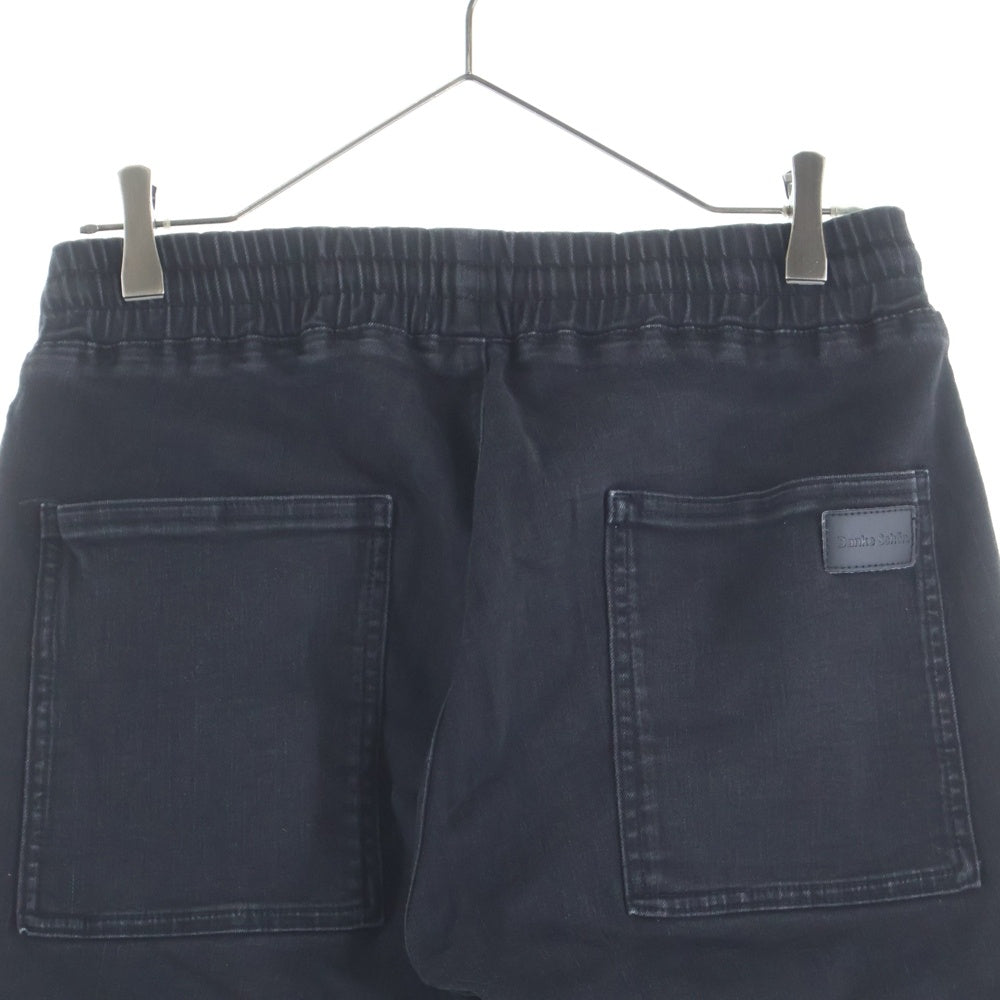 Danke Schon(ダンケシェーン) 21SS FRAP PANTS フラップ マルチポケット ドローストリング スキニー カーゴパンツ ブラック 21S-PTL098-DS