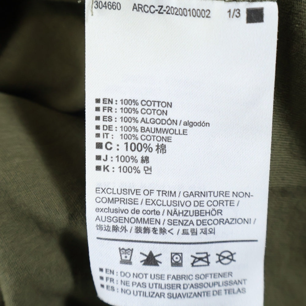 ARC'TERYX(アークテリクス) フロントロゴデザイン クルーネック カットソー 半袖Tシャツ カーキ ARCCZ-2020010002
