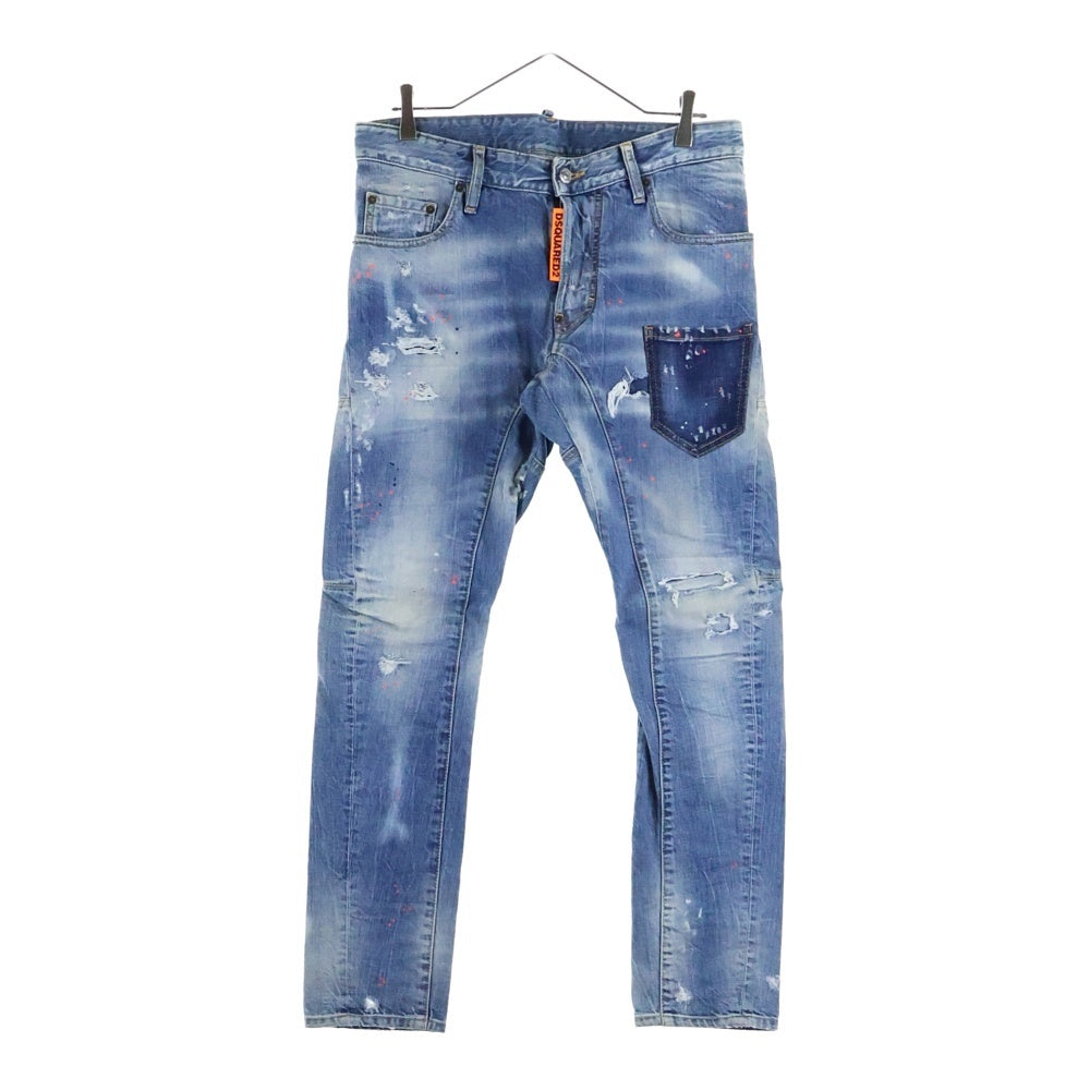 DSQUARED2(ディースクエアード) 19AW Tidy Biker Jean タイディー バイカー デニム パンツ インディゴ S74LB0632 S30309