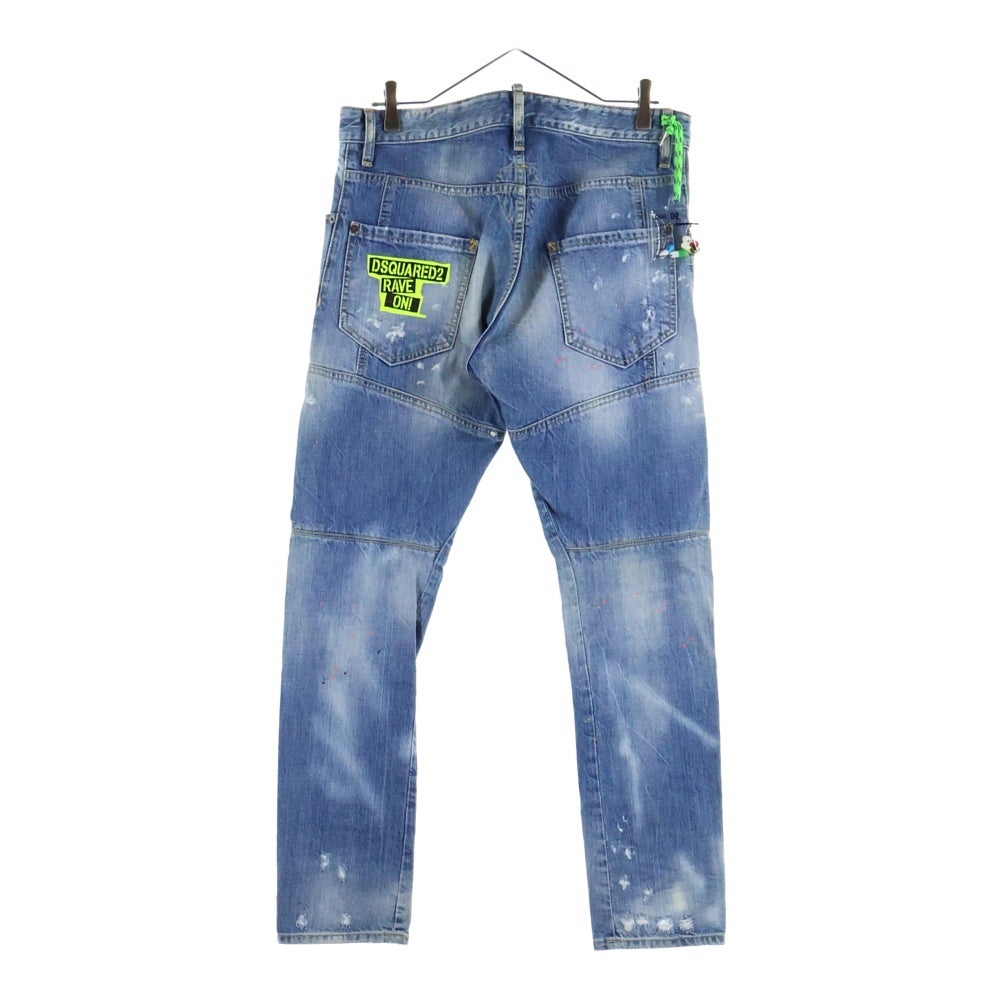 DSQUARED2(ディースクエアード) 19AW Tidy Biker Jean タイディー バイカー デニム パンツ インディゴ S74LB0632 S30309