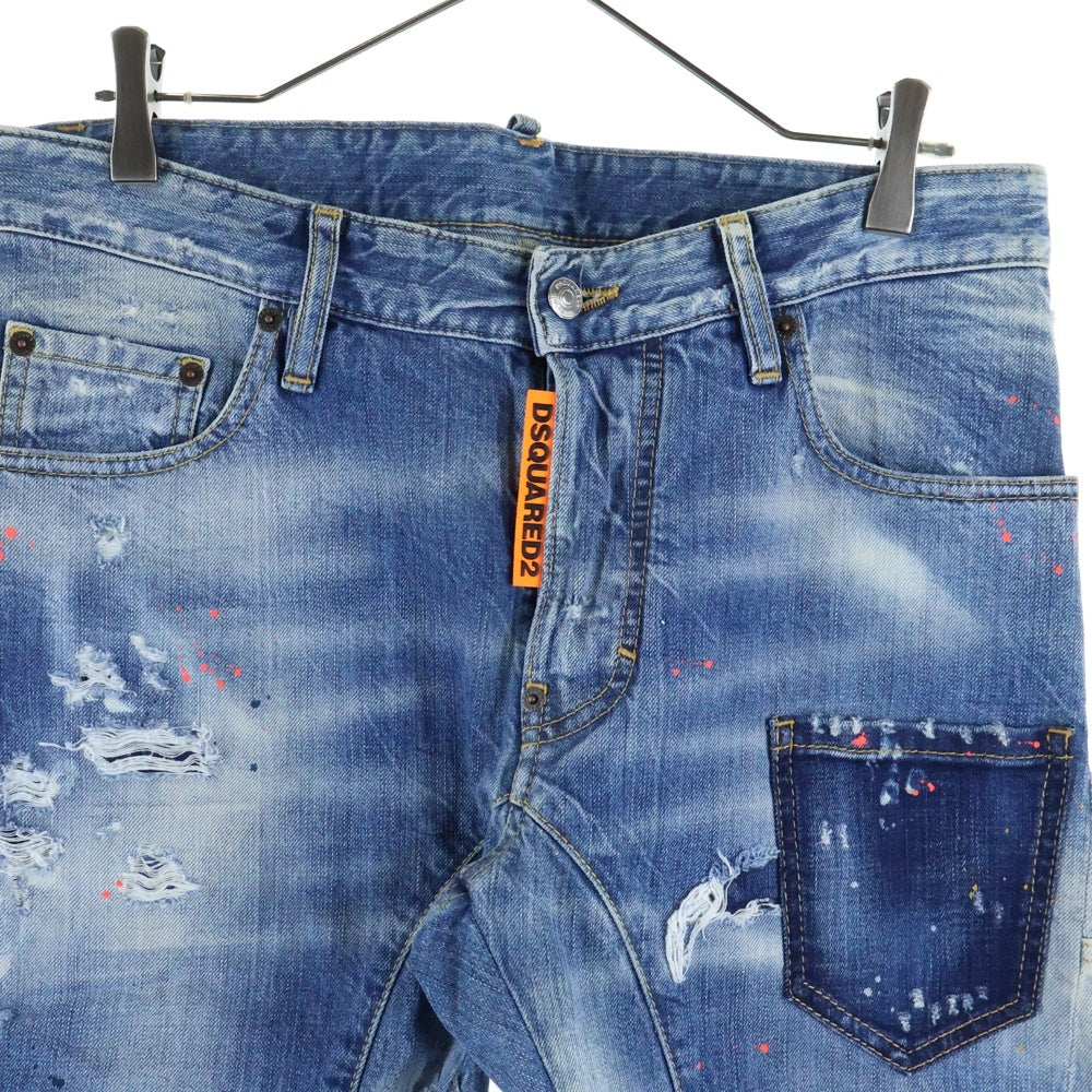 DSQUARED2(ディースクエアード) 19AW Tidy Biker Jean タイディー バイカー デニム パンツ インディゴ S74LB0632 S30309