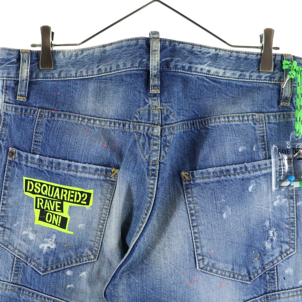 DSQUARED2(ディースクエアード) 19AW Tidy Biker Jean タイディー バイカー デニム パンツ インディゴ S74LB0632 S30309