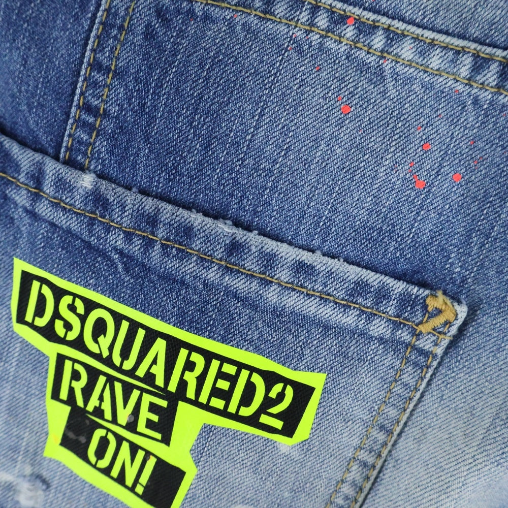 DSQUARED2(ディースクエアード) 19AW Tidy Biker Jean タイディー バイカー デニム パンツ インディゴ S74LB0632 S30309
