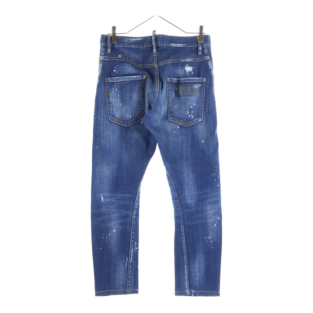 DSQUARED2(ディースクエアード) 18AW Kenny jean リペア加工 デニムパンツ インディゴ S71LB0513 S30342