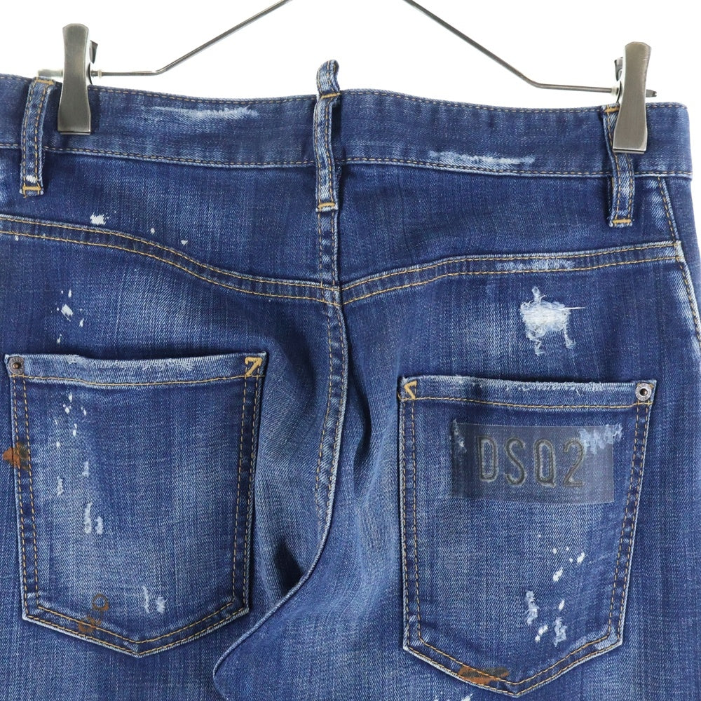 DSQUARED2(ディースクエアード) 18AW Kenny jean リペア加工 デニムパンツ インディゴ S71LB0513 S30342