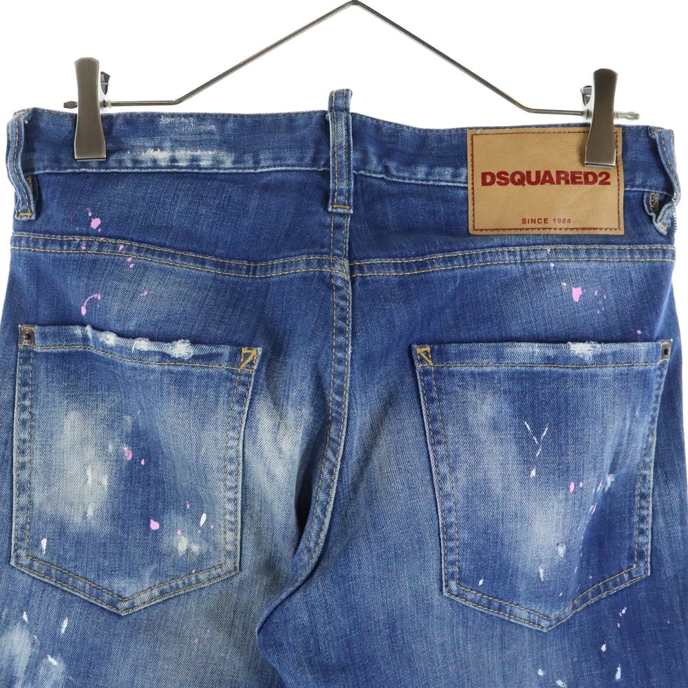 DSQUARED2(ディースクエアード) 18SS リペア加工 デニムパンツ インディゴ S71LB0454 S30342